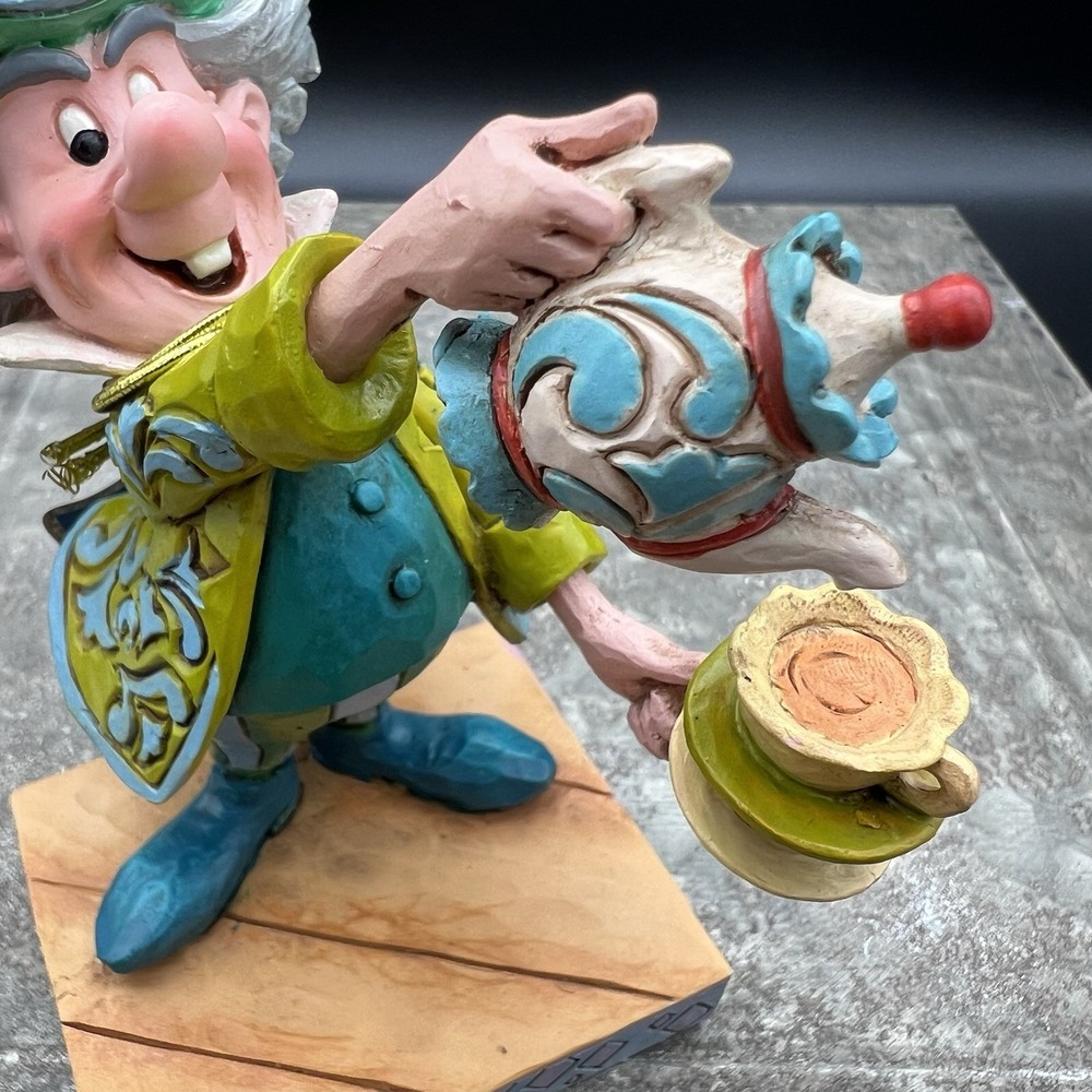 Jim Shore Disney Traditions Mad Hatter "A Spot of Tea" Figurine 6001273 No Box - Picture 7 of 12